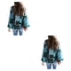 thumbnail image 4 of Camisa de mujer poliéster cuello plisado Minnieouse bohemia Verde S CBP137703, 4 of 6