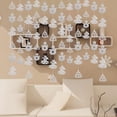 thumbnail image 1 of de 6 guirnaldas colgantes de Navidad con recortes de papel, decoración navideña para tejado Macarena La Navidad DIY que cuelga la bandera, 1 of 8