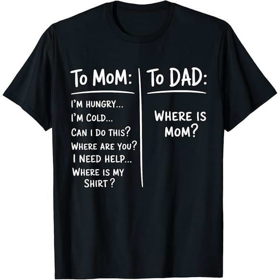 Unisex Funny Parenting Mom Dad Joke Graphic T-Shirt
