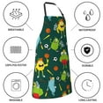 thumbnail image 5 of Kdxio Sport Monster Apron with Pockets Adjustable Kitchen Aprons for Men Women Waterproof Aprons for Cooking,Drawing,Crafting, Baking Household Cleaning, 5 of 8