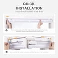 thumbnail image 5 of No Tools No Drill 1" Vinyl Mini Blinds, Cordless Blinds for Windows, Light Filtering Horizontal Window Blinds & Shades, 32" W x 36" H, White, 5 of 6