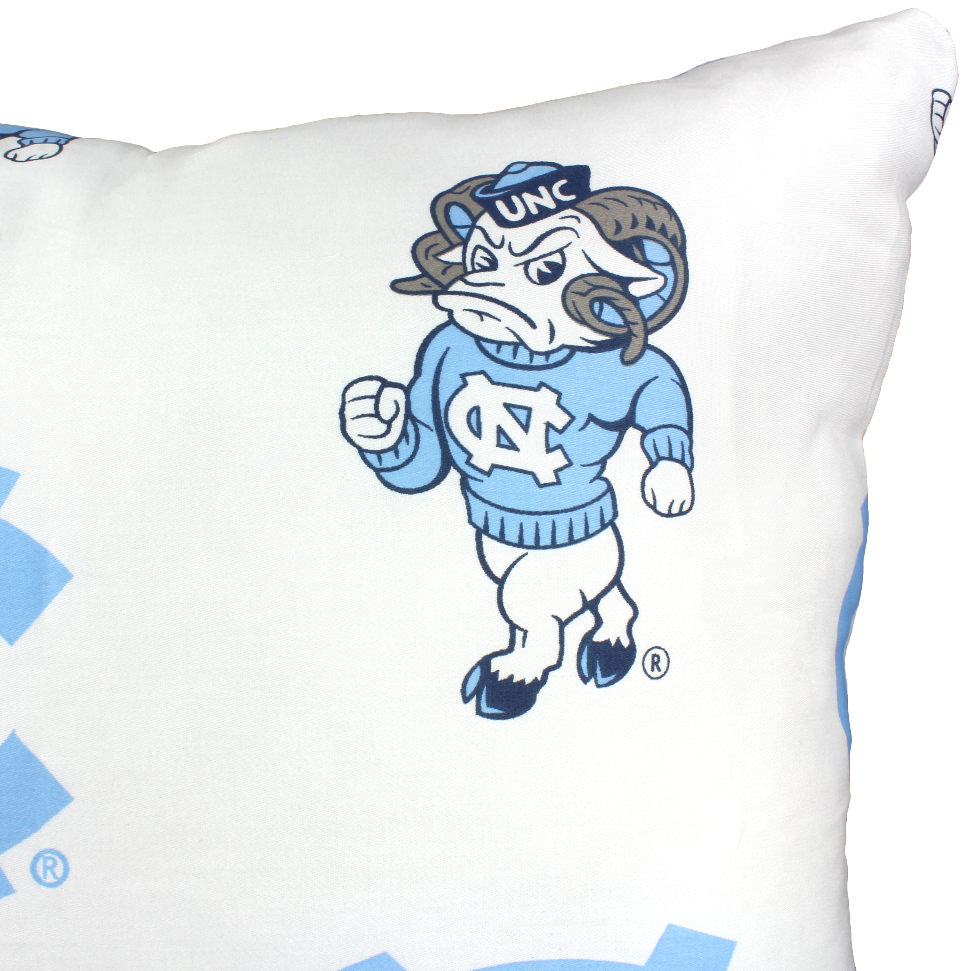 North Carolina Tar Heels 16" Decorative Pillow - White