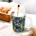 thumbnail image 3 of Yiaed Dinosaur Plays Soccer Print Ceramics Coffee,Large Handle Design,Extra Large Tea and Coffee Cup for Office and Home Mugs, 3 of 6