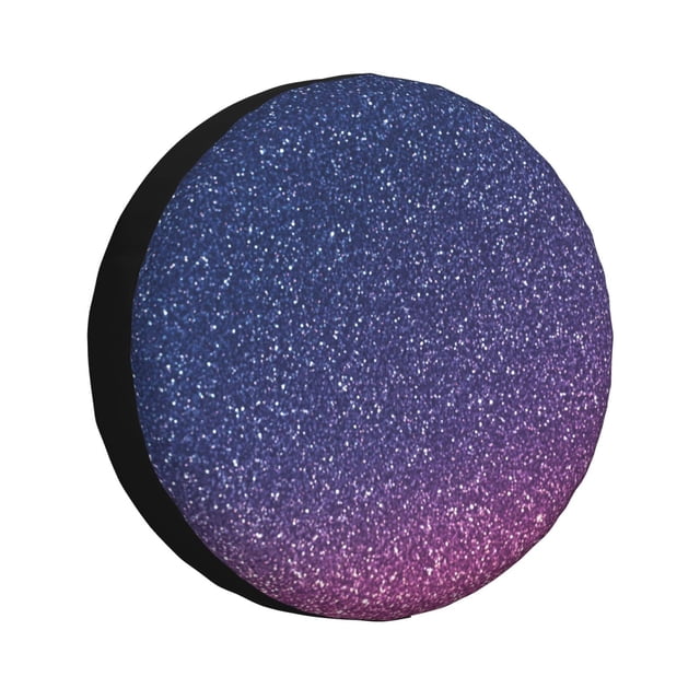 Bingfone Violet Paillettes pour Housse de Pneu de Rechange Protecteurs de Roues Universels Résistants aux Intempéries pour Véhicule Récréatif Remorque de Voyage SUV Camion-14 Pouces