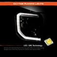 thumbnail image 3 of AKKON - Fits 2015-2020 GMC Yukon XL [Halogen Type] Projector Black Headlight Passenger Right w/ LED DRL Running Signal, 3 of 7