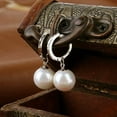 thumbnail image 6 of Anvazise Women's Elegant Faux Pearl Dangle Eardrop Ear Hoop Earrings Jewelry Charm, 6 of 7