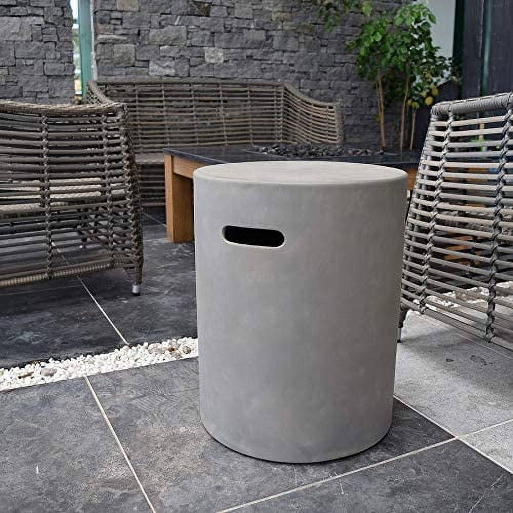 Elementi Round Propane Tank Cover Hideaway Table for 20 lb Propane Tank