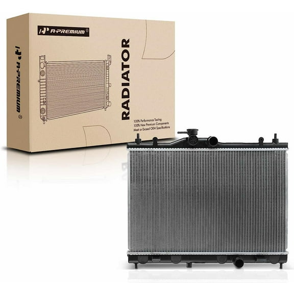 A-Premium Engine Coolant Radiator Assembly Compatible with Nissan Cube 2009-2014 L4 1.8L, Manual Transmission, Replace# 214101FD5A