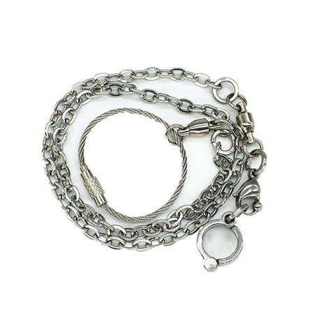 

ankishi Parrot Stainless Steel Foot Ring Chain Opening Activity Ring for Nyasa Lovebird Cockatiel Cockatoo Sun Conure Monk Parakeet Bird Stand Anklet