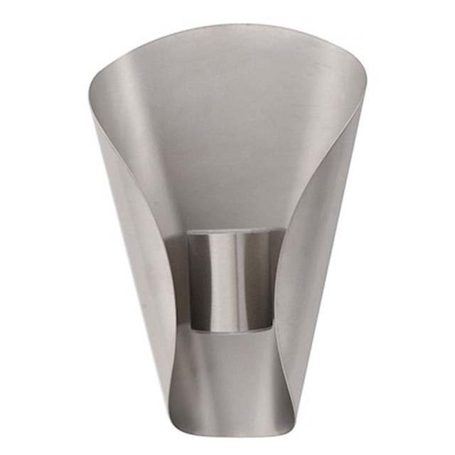 luminario para pared led 17 x 27 cm plata