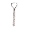 thumbnail image 3 of Nature Necktie, Rustic Floral Botanical Art, Dress Tie, 3.7", Pale Rust White and Blue, by Ambesonne, 3 of 3