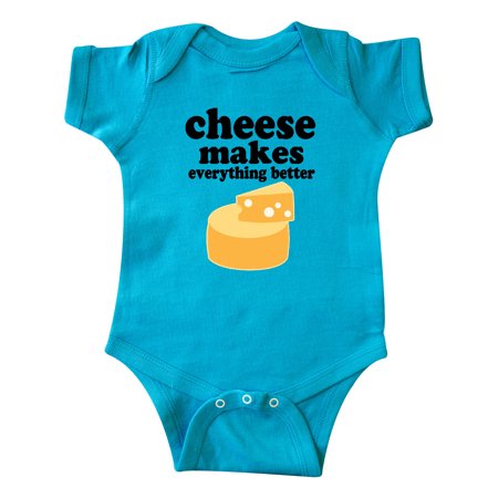 

Inktastic Cheese Makes Everything Better Gift Baby Boy or Baby Girl Bodysuit