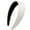 White, variant on LinYooLi 1.7 Inch Leather Hard Headband Wide Headband Padded Headband Hairband for Women (White)