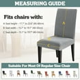 thumbnail image 4 of Dining Chair Covers Set of 4, Stretch Dining Room Cushion Cover Non-Slip Elastic Protectors for Wedding Kitchen Party Hotel, 4 of 6