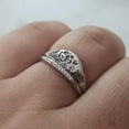 thumbnail image 4 of Up to 50% for Women Elegant Woman Simple Pure Gold Carved Rose Flower Ring Anniversary Gift size7, 4 of 4