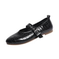 thumbnail image 2 of Miluxas Mary Jane Shoes Women Ballet Flats Round Toe Flat Womens Dressy Shoes Black 8.5(41), 2 of 9