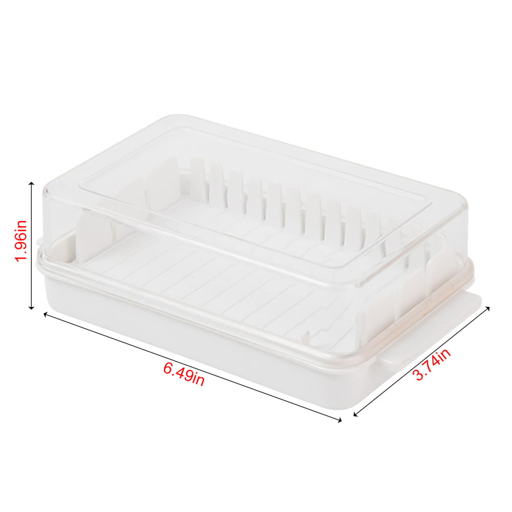 Njspdjh Butter Dish Butter Dish With Lid For Countertop Rationing Of Butter  Cubes Cutting Measuring Lines Easy To Clean When Placed In The Refrigerator  