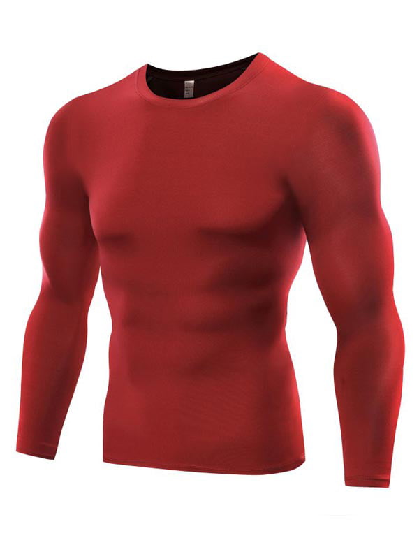 Details about   Mens Compression Armour Base Layer Fitness Shirt Sports Yoga Gym Long Sleeve Top 