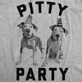 thumbnail image 2 of Mens Pitty Party T Shirt Cute Pitbull Dog Tee Gift for Pet Owner Graphic Tees, 2 of 7