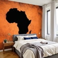 thumbnail image 2 of Wallpaper Africa map grungy paper Peel and Stick Wall Murals 100"H x 144"W Removable PVC Wall Paper Self-Adhesive Wall Paintings Art Decor for Bedroom Living Room, 2 of 7