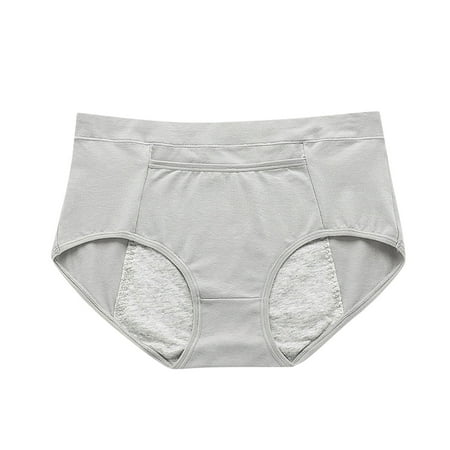

Dadaria Plus Size Underwear for Women Large Underwear Medium High Waist Middle-Aged Underwear Silver XXL Women