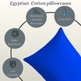thumbnail image 5 of Amay King Size Pillowcases Set of 2, 500 Thread Count Cotton Pillow Covers, Soft Breathable Cooling Bedding, Royal Blue, 20" x 36 ", 5 of 7