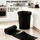 thumbnail image 3 of Bolsa de basura negra duradera de 30 galones 2 volúmenes de bolsas de basura 30PCS para uso doméstico, comercial, basura de patio y a granel., 3 of 6