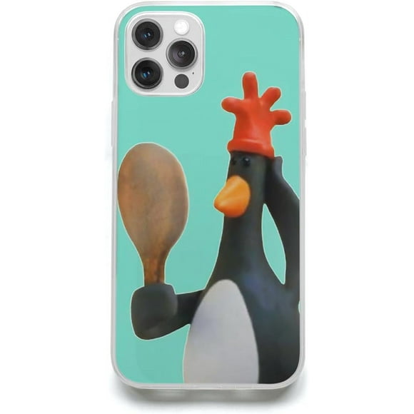 Étui de Téléphone Wallace Transparente et Imperméable Gromit Série 15 Plumes Drôle McGraw Imperméable Pingouin Pro Accessoires Scratch Plus Max Compatible avec iPhone 14 6.1 Pouces