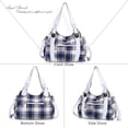thumbnail image 3 of Bolso de mano Angel Barcelo Roomy Fashion Hobo de piel lavada azul, 3 of 6
