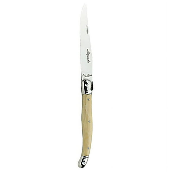 Laguiole 5394S079 9" Laguiole Horn Sharpened Steak Knife w/ Plastic Handle, Stainless