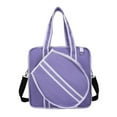 thumbnail image 1 of Bolsa de tenis, bolsa para raquetas, funda para raquetas, portátil, para deportes al aire libre con cremallera, multiusos para raquetas de bádminton, Púrpura, 1 of 8