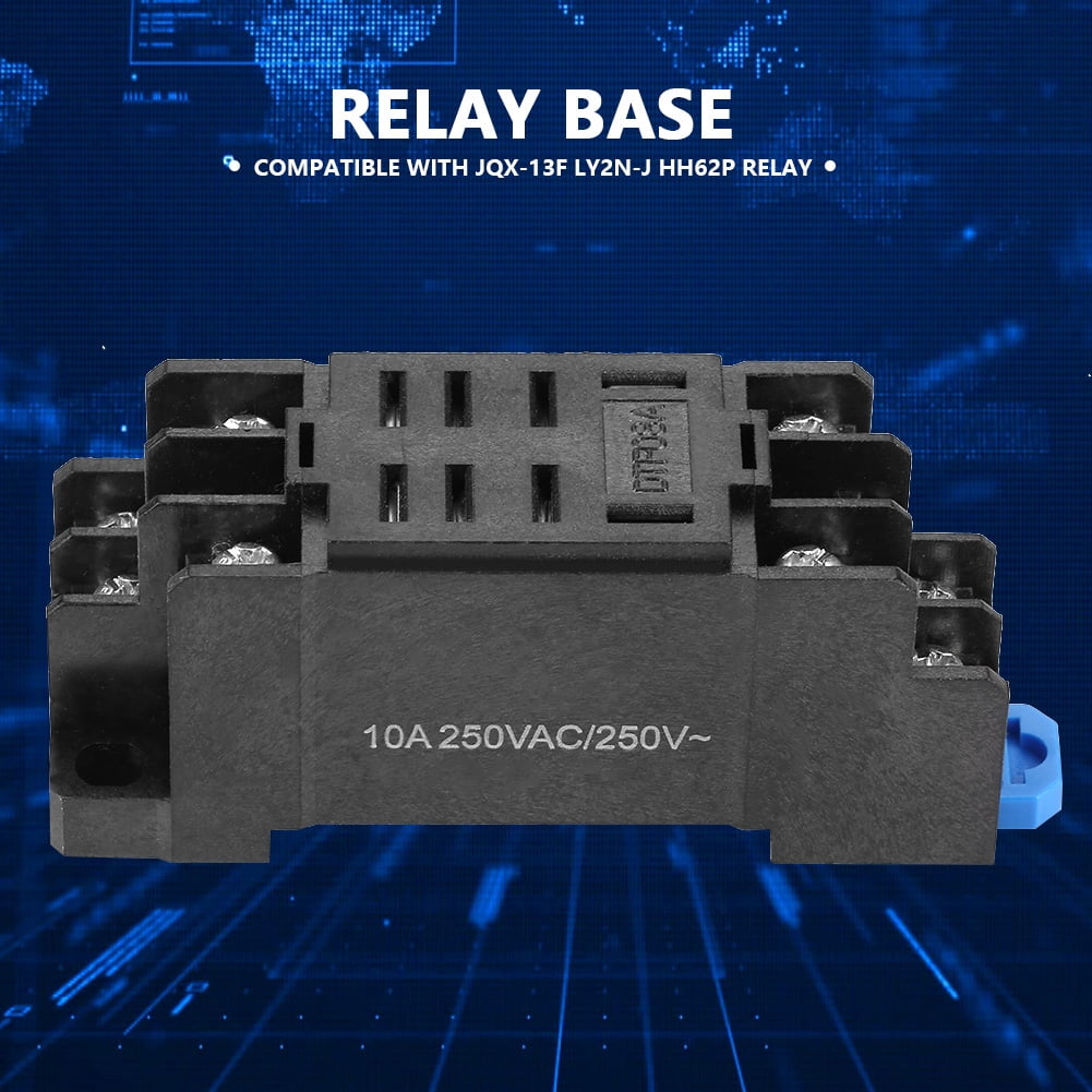 Power Relay Base Socket, Relay Base Socket, For JQX13F LY2NJ HH62P