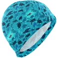 thumbnail image 1 of FYBTO Swimming Cap Blue Sea Turtle Unisex Adult FYBTO Polyester, 1 of 4