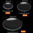 thumbnail image 2 of Uxcell 60/90/150mm Dia Watch Glass Beaker Cover Smooth Edges Chamfered Arc Transparent 2 Set, 2 of 5
