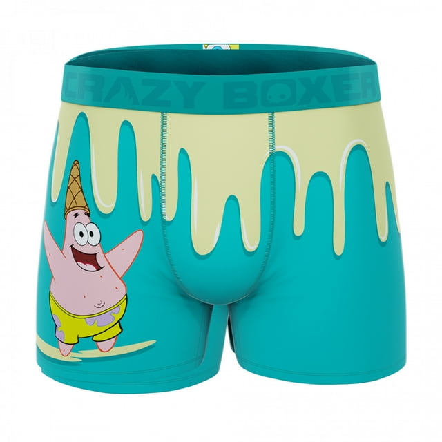 Crazy Boxeurs SpongeBob SquarePants Patrick Crème Glacée Boxeurs pour Hommes - Petit (28-30)