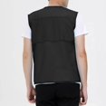 thumbnail image 3 of Cameland Plus Size Men Vest Tops Solid-Color Convenient Mesh Outdoor Breathable Zipper Pockets V-Neck Tank Top, 3 of 7
