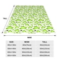 thumbnail image 3 of Fuzoiu Cute Frogs Print Ultra-Soft Micro Fleece Blanket,All Seasons Flannel Throw, Lightweight Blanket for Bed, Sofa, Couch, Movie Night, Camping, and Travel-60"x50", 3 of 7