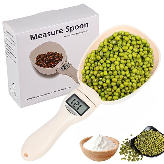 Electronic Measuring Spoon, 2026 New Adjustable Digital Measuring Spoons with Conversion, 800g / 0.1g High Precision with LCD Screen, Household Weighing Scoop for Kitchen