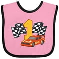 thumbnail image 3 of Inktastic Number One Race Car Boys or Girls Baby Bib, 3 of 4