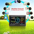 thumbnail image 3 of Estación meteorológica inalámbrica con sensor exterior, estación meteorológica 8 en 1 con pronóstico del tiempo, temperatura, presión del aire, humedad, anemómetro, pluviómetro, 3 of 5