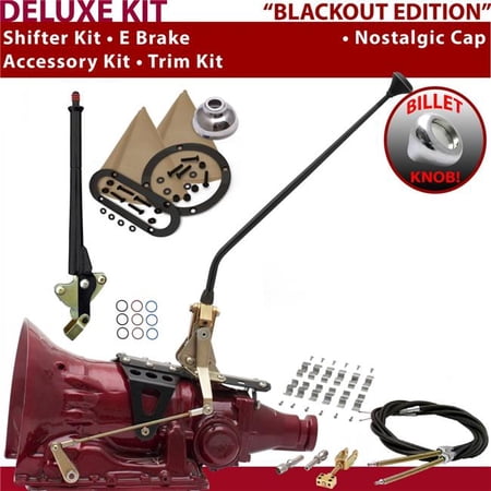 American Shifter C6 Shifter Kit Black 16 in. E Brake Cable Clamp Trim Kit for F22E1