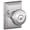 Chrome, variant on Schlage Lock Company F40GEO621ADD Addison Collection Georgian Privacy Knob, Distressed Nickel