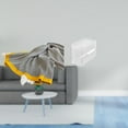 thumbnail image 2 of Manta De Punto A Rayas Para Decoración Del Hogar Y Sofá Cama De Dormitorio Con Moderna Caja De Almacenamiento De Papel Higiénico De Acrílico Y Soporte De Papel Higiénico Montado En La Pared., 2 of 8