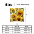 thumbnail image 5 of Sunflower seamless printing Velvet Throw Pillow Covers Set of 2 - Unique Patterns, 16x16/18x18/20x20 Inches,for Home Decor, Sofa, Bed - Pillow Inserts Included, 5 of 6
