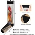 thumbnail image 3 of Coolnut Retro Style Farmhouse Rooster Compression Socks Women Men Knee High Stockings 1Pair for Sports, Running, Travel263 Gift, 3 of 7