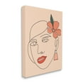 thumbnail image 3 of Stupell Industries Abstract Line Doodle Woman Lipstick Flower Blossom Graphic Art Gallery Wrapped Canvas Print Wall Art, Design by Hey Bre! Creative Studio, 3 of 7