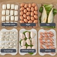 thumbnail image 1 of Food Crisper White Plastic Fresh-keeping Box with Seal Cover Double Layers Stacking Design Refrigerated Container for Home Kitchen Refrigerator, 1 of 9