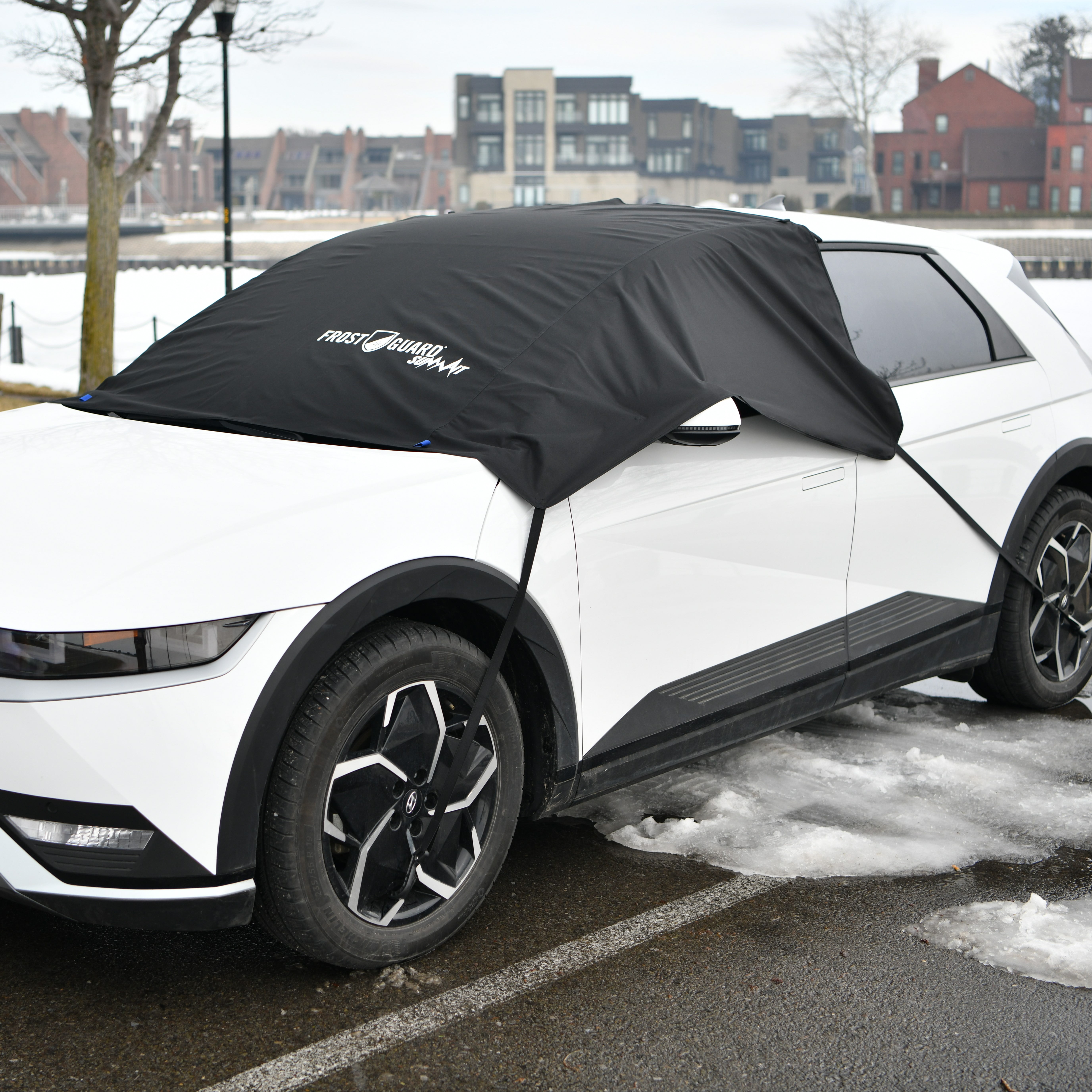 FrostGuard Summit Automotive Winter Windshield Cover, Blocks Ice, Frost, & Snow. Fits most cars, trucks & SUVs.