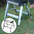 thumbnail image 4 of Escalera plegable Ormromra taburete de aluminio soporte de doble cara, 4 of 8