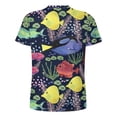 thumbnail image 5 of T Shirt For Men Sea Fish T-Shirt Colorful Ocean Male Fashion Beach Printed Tee Shirt Short-Sleeved P, 5 of 7
